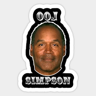 oj simpson Sticker